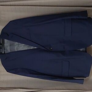 Men Blue Suit Jacket Only Size 42R